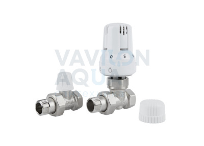 Термокоплект ICMA ПРЯМОЙ с термоголовкой, подающим и нижним клапанами, 1/2"*