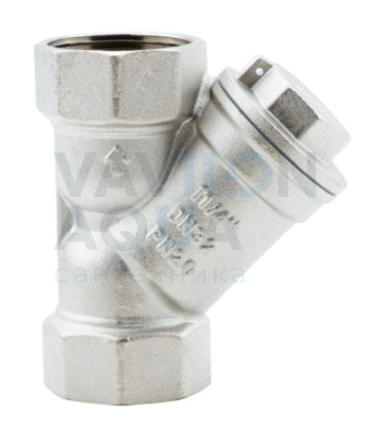 Фильтр косой ALATO сетчатый ВР-ВР, латунь никелированная 1.1/4" (6/24)