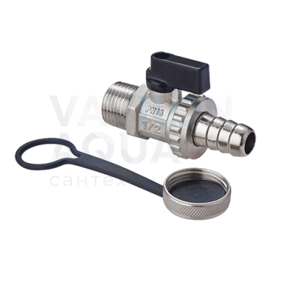 Кран шаровый латунный дренажный 'MVI", 1/2"