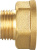 Муфта переходная (переходник) Double Lin нр/вр 1/2"-3/4" укороченная никелированная латунь