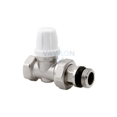 Вентиль нижний ICMA ПРЯМОЙ простой регулировки, доп.мет.уплот.штока, с антипротечкой - 1/2"