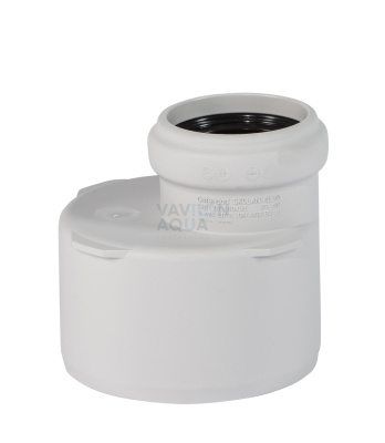 Переход эксцентрический (редукция) бесшумный, "OSTENDORF" (SKR), 110 х 58 (50)