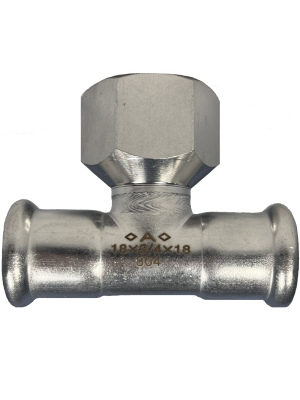 304 тройник с внутр резьбой