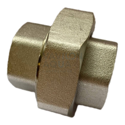 Сгон (американка) Double Lin прямой В/В 1/2" никелированная латунь (1/25/250)