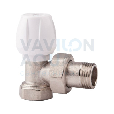 Вентиль ручной (неразборный корпус) ICMA регулировочный УГЛОВОЙ, - 1/2"