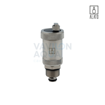 Воздухоотводчик ALATO с отсекающим обратным клапаном 1/2" никелированный