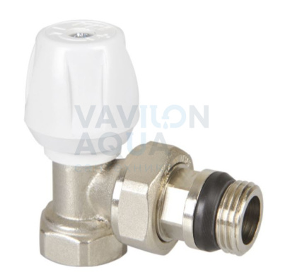 Вентиль ручной (неразборный корпус) "ICMA" регулировочный УГЛОВОЙ с "антипротечкой", - 1/2"