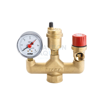 Группа безопасности котла "ICMA", PN10, t=110*, (вн) - 1"