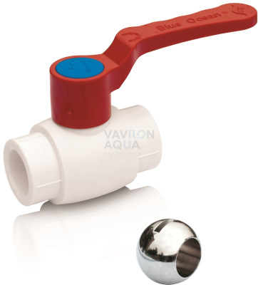 Кран шаровый Blue Ocean (ГВС) "рычаг" - 40 (1/5/30)