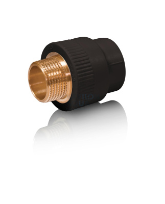 Муфта комбинированная Blue Ocean UV-pro Black НР 20х1/2" (20/200)